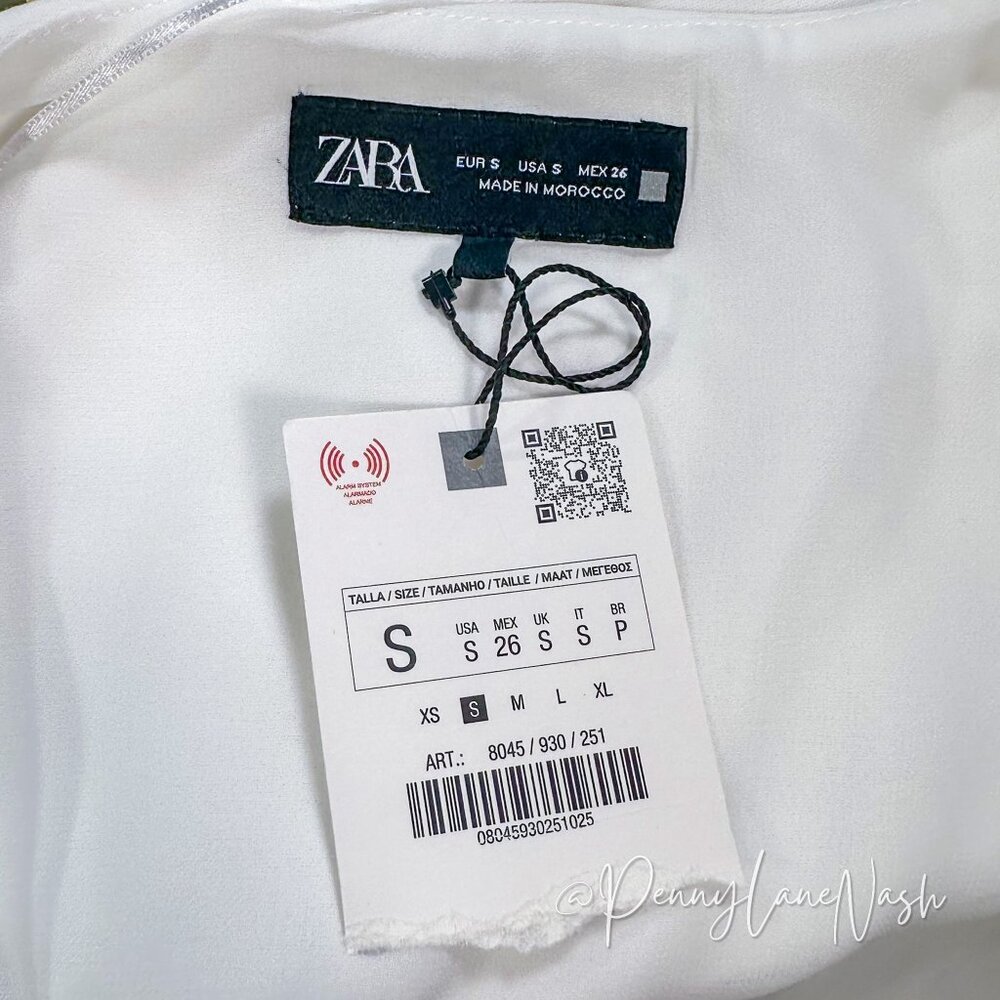ZARA with Asymmetric Crepe Vest Jumpsuit Ecru - Picture 7 of 11